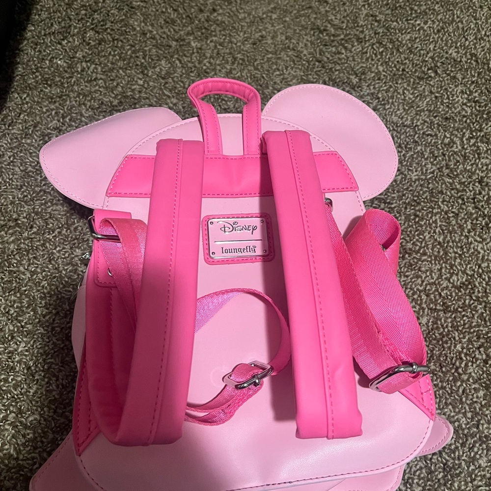 Pink Mini Mouse LoungeFly bag with matching wallet - Picture 2 of 4